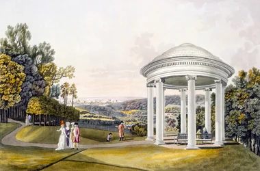Blick auf den Park in Neu-Waldeg, Dornbach, Wien, 1792